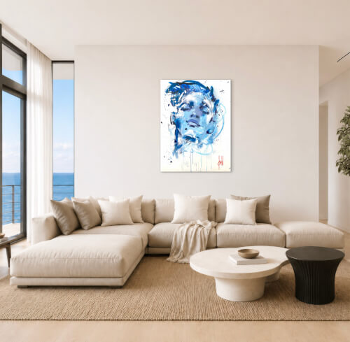 Introportrait en bleu 2