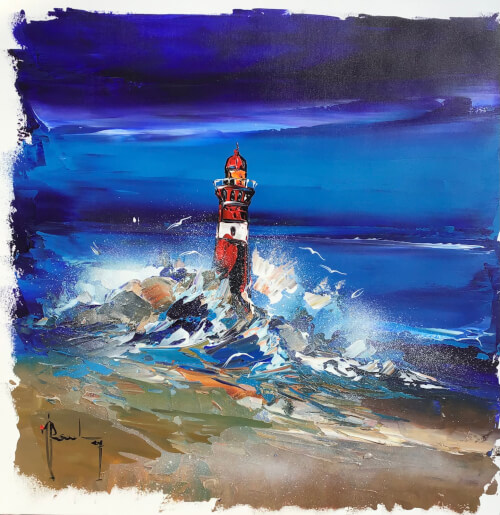 Le phare rouge et blanc